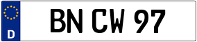 Trailer License Plate